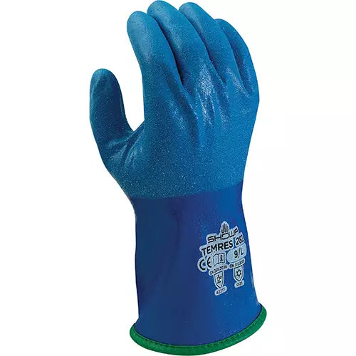 Atlas® TemRes Gloves, 9/Large, Polyurethane Coating, Acrylic Shell